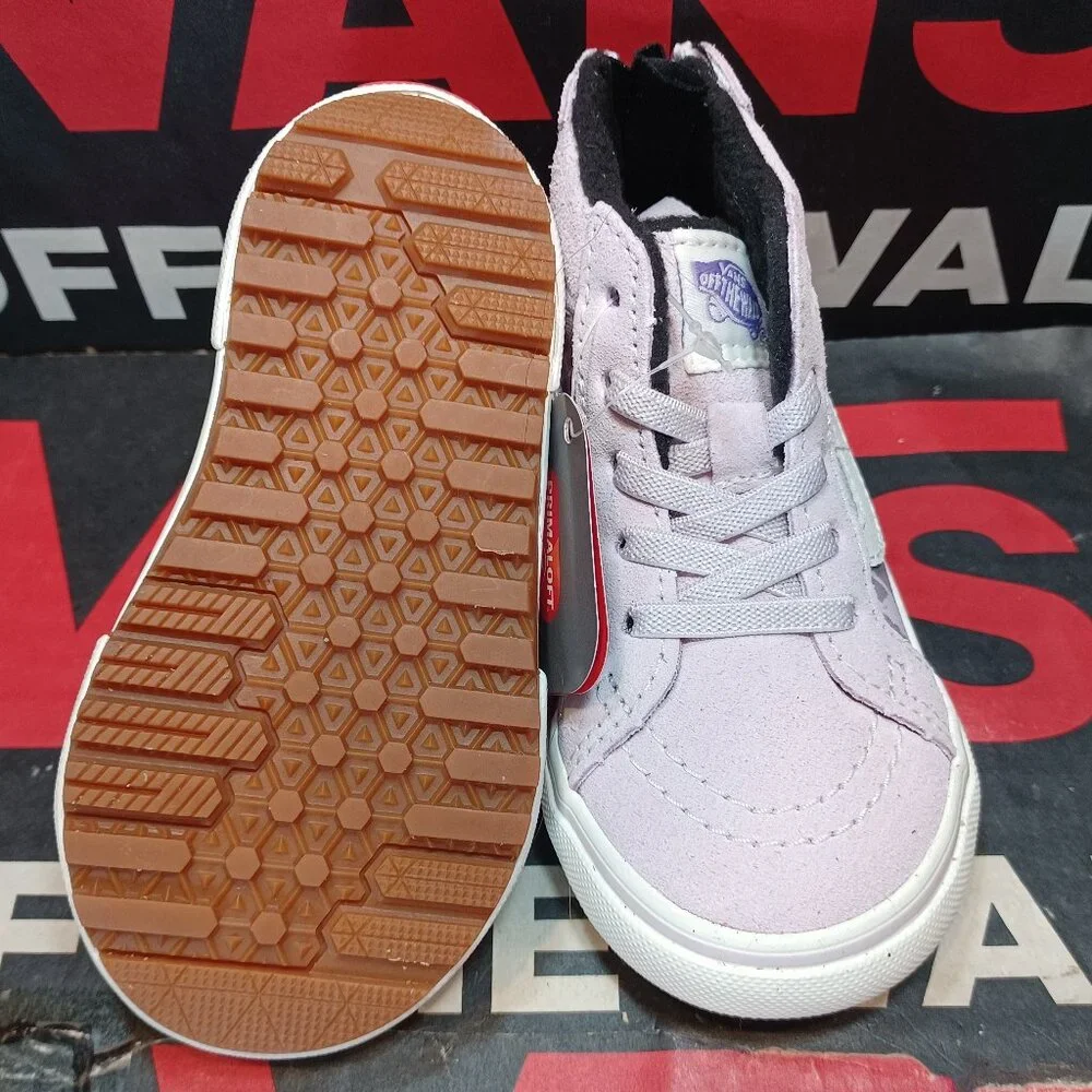 Vans Toddler Size 4.0 Sk8 Hi MTE-1 Zip/Lace Orchid Ice/Leopard VN0A5HZZ6H9